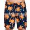 100% polyester palm tree printed boardshorts swim trunks men