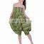 Women Jumpsuit Aladdin Parrot Green Lining Thai Yoga Harem Pant Aakriti Gallery