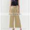 MIKA7410 Casual fashion wide leg cotton twill pant for ladies