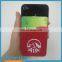 Flexible Custom 3m Silicone Phone Card Holder Cell Phone Card Holder Wallet For Smartphone