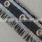 New fashion silver lurex eyelet tassel lace trim
