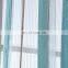 Custom Hight Quality Thick American Style Multi Stripe Patchwork Chenille Fluffy Fabric Shade Curtain With Attached Valance