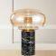 bedroom table lamp marble base table lamp with glass cover