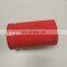 Outside galvanized lined red plastic coated composite steel tube pipe for supply water and fire
