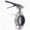 Bundor ss316 butterfly valve class 150 DN100 fit for multistandard handle clamp butterfly valve