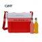 Outdoor red ice box plastic small portable cooler box with small lid