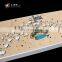 Maldives beach hotel miniature model