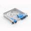 1*4 Cassette/LGX Box PLC Splitter SC UPC Plug-in PLC Fiber Optic Splitter