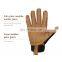 HANDLANDY Brown Cow Leather Camping Auto Mechanic gloves Protective Construction Hand Work Gloves