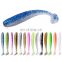 Amazon Hot 65mm/1.8g  Wobblers Mandarin Fish Killer Two-Color Paddle Tail With Salt And Fishy Lure Soft Artificial Bait