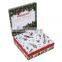 Luxury custom artpaper printing custom cardboard packing box with clear window packaging for Xmas Valentines