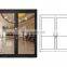 Commercial  Front Store KFC Shop Entrance  Aluminum alloy frame  door