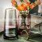 minimalism style home decoration crystal glass flower vase fashion modern clear glass vases