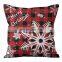 Affordable Price Customized Luxury Red White Case New Year Decorative Christmas Pillow Cover