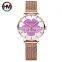 Hannah Martin 1333 hottest trending design 2020 girls watches lucky four leaf clover changing color watch for ladies