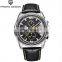 Pagani Design 3306 Men Casual Leather Chronograph Quartz Movement Watches Business Waterproof Wristwatch