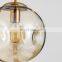 Gold Circular Chandelier LED Ring Pendant Lamp For Home Hotel