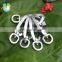 Portable Gear High Quality Outdoor Camping  Aluminium Clip Hanger 4KN Multi-Use Safety  D Ring Carabiner for Dog Leashes