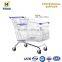 EU180D Europe Style Insulated Supermarket Shopping Trolley With Kids Seat