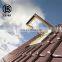 Aluminum electric skylight top hung opening angle 90 degrees roof skylight