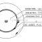 Double shielded PVC jacket CATV CCTV Foam PE coax cable RG6 RG6U Coaxcial cable