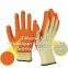 10Gauge 5Yarn(21S) Cotton Liner Crinkle Latex Palm Coated Gloves latex coated cotton gloves latex coated work gloves