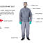 Breathable Grey Polyester Spray Suit Reusable Painting Overall