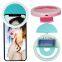 Mobile Selfie Clip On Light Bulb Cover Led Ring Flash Light Portable Rechargeable Cellphone Led Mini Selfie Light