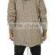 Custom Fishtail Elongated Olive Straight Hem Hoodies