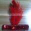 New acrylic stone girl party headband with feather
