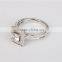 2016 new arrivaling white glod plated cz ring 925 sterling silver jewelry ring model
