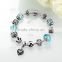 Coulourful DIY Fashion Handmade Silver plated charm Bracelet