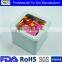 square tin window box for candy package
