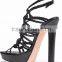 High quality super high heel platform sandals genuine leather women sandals for women