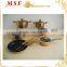 MSF-6690 13pcs cookware set pressing aluminum cookware brilliant copper painting exterior