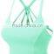 Womens Fitted Halter Cut Out Back Bralette Crop Tops Women 2016