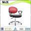 2014 Simple mesh office chair with arms on low back red typist chair