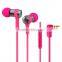 Colorful good quality Handsfree sports in-ear earbuds