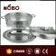Dubai Market Popular Rose Golden Color Stainless Steel Food Strainer with Lid