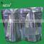Reusable Three Side Sealed Embossed Aluminum Foil Zip Lock Bag For Food With Clear Window