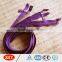 high quality purple rubber puller plastic zipper , coat zipper