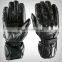Motorbike Gloves Full grain genuine leather knuckle protection TPU protections at Fingers