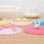 food grade soft silicone strong adsorbability universal cup lids with animal