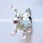 4 inch Plastic Pearl Powder Custom 3D Cute Dog Designs Hand Painted Fridge Magnet