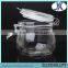 160ml Clear Glass Food Storage Jar/glass storage jar with stainless steel lid