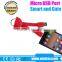 Wholesale micro Usb Data Cable For Samsung Mobile Phone S2,S3,S4