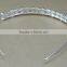 fashionable silver colour alloy crystal plastic pearls headband