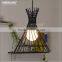 Black Hanging Metal Lamps Rustic Pendant Light Vintage MD2938