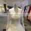 High quality off chinese dress pattern rhinestone long train bridal gown