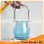 Decorative Glass Jar Candle Holders With Wire Handle For Hanging